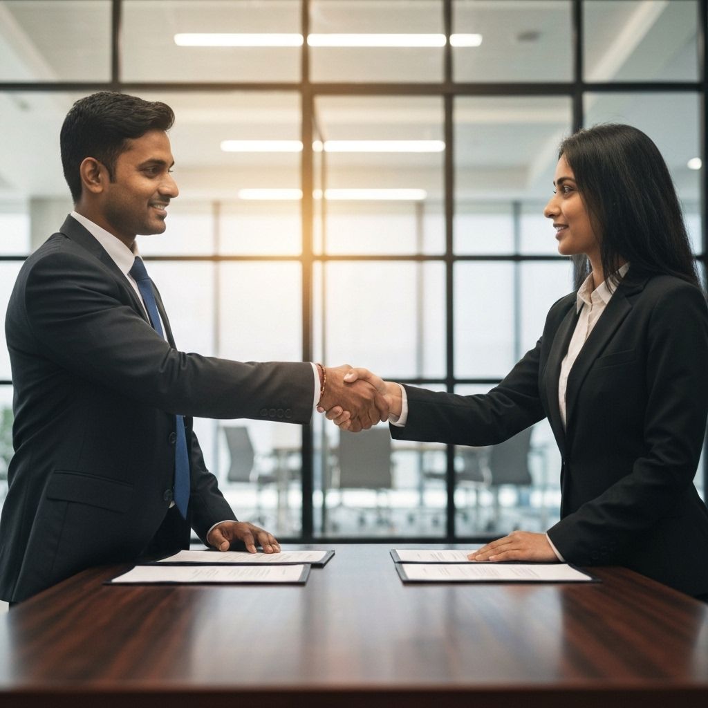 Professional handshake